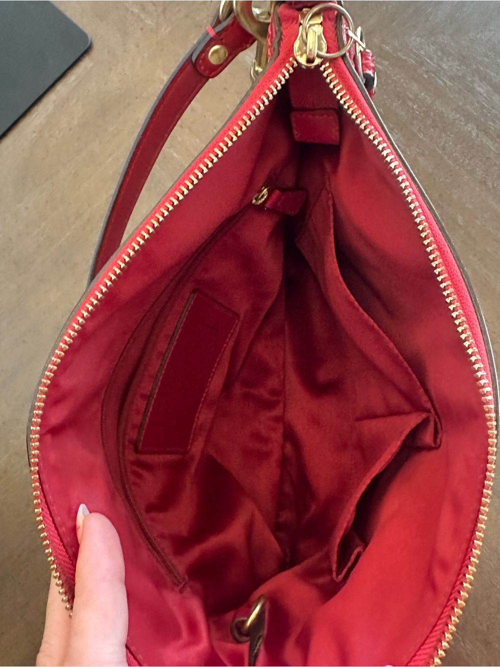 Coach Signature Stripe Hobo Bag *zipper pull fell off but will come w/it - Picture 7 of 16